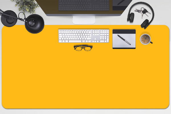 Sous main de bureau Jaune
