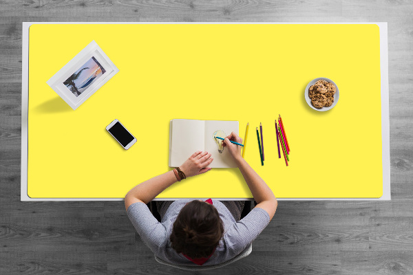 Sous main de bureau Citron
