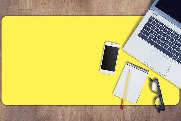 Sous main de bureau Citron