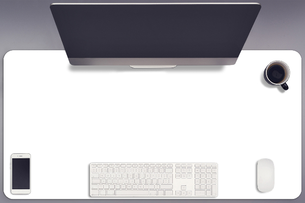 Sous main de bureau blanche