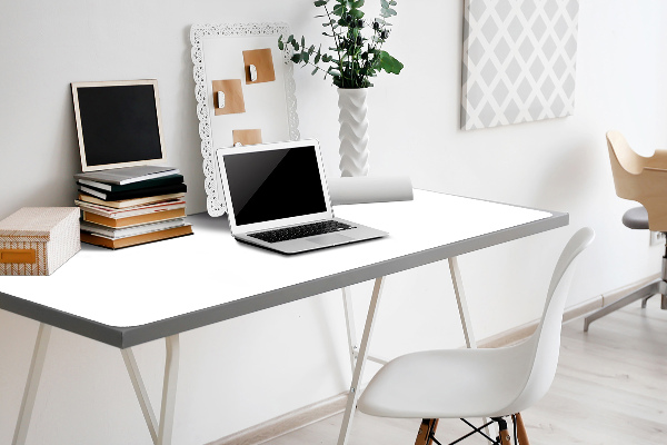 Sous main de bureau blanche