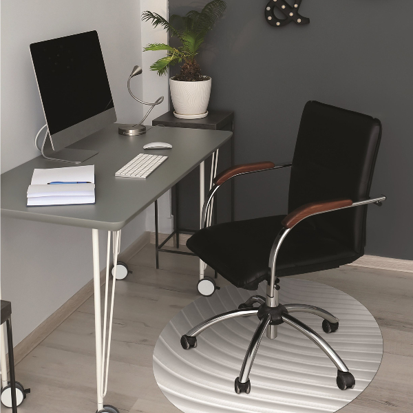 Tapis de chaise de bureau Gourmet blanc