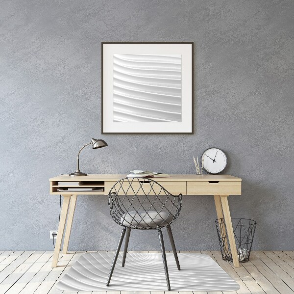 Tapis de chaise de bureau Gourmet blanc