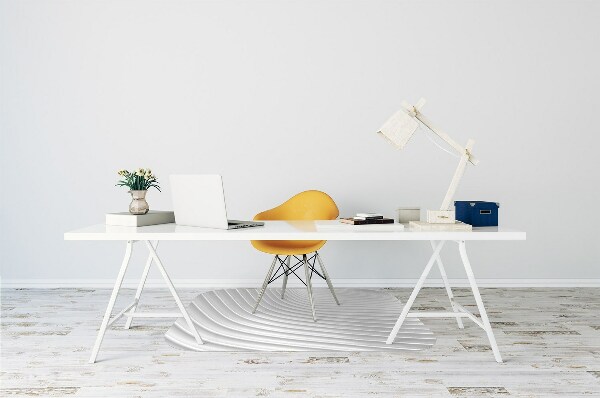 Tapis de chaise de bureau Gourmet blanc