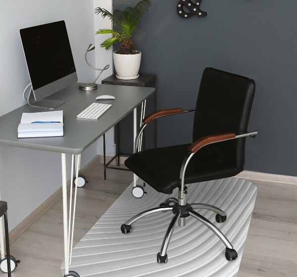 Tapis de chaise de bureau Gourmet blanc
