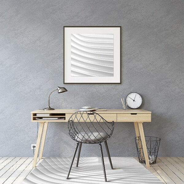 Tapis de chaise de bureau Gourmet blanc