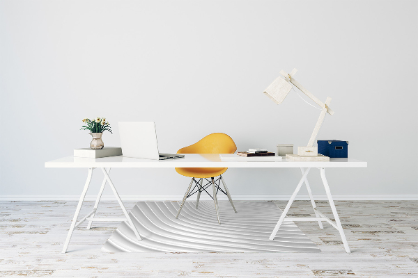 Tapis de chaise de bureau Gourmet blanc