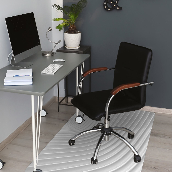 Tapis de chaise de bureau Gourmet blanc