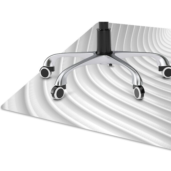 Tapis de chaise de bureau Gourmet blanc