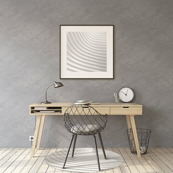 Tapis de chaise de bureau Gourmet blanc