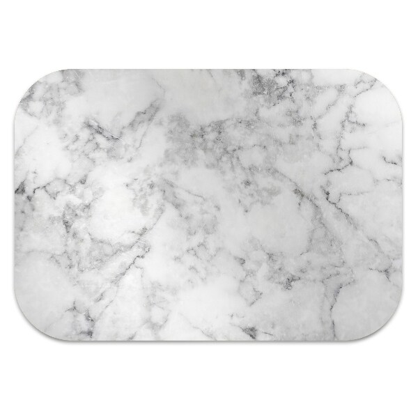 Tapis de chaise marbre blanc