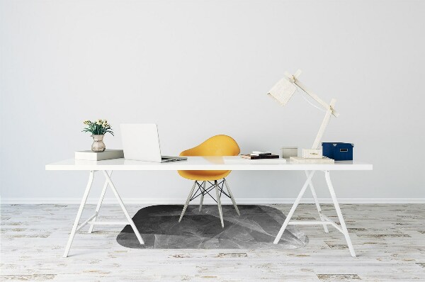 Tapis de chaise Abstraction de graphite
