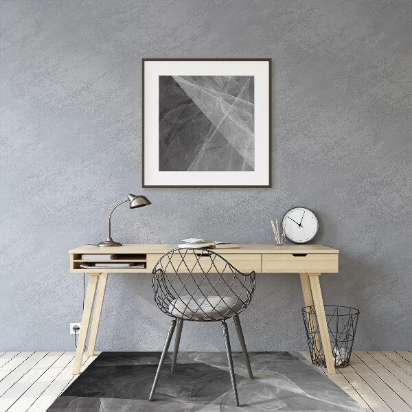 Tapis de chaise Abstraction de graphite