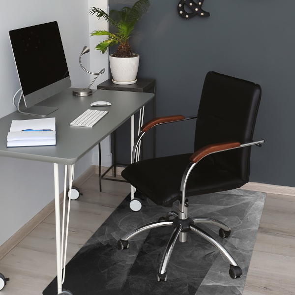 Tapis de chaise Abstraction de graphite