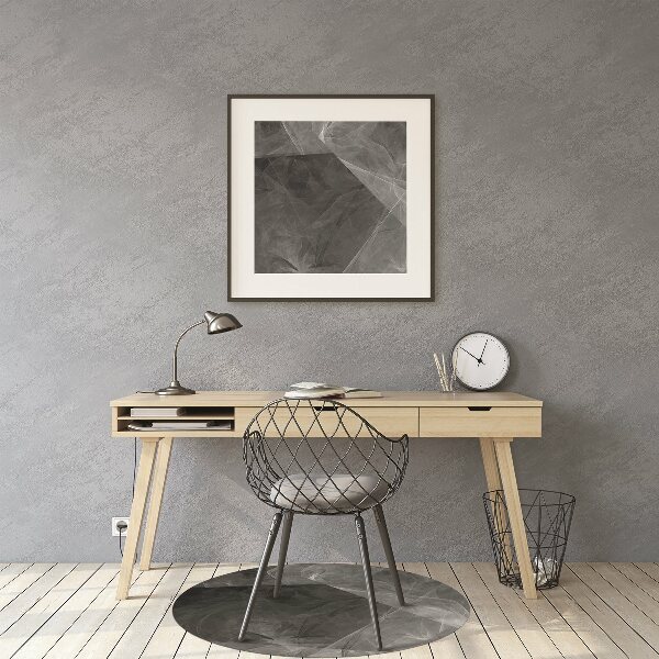 Tapis de chaise Abstraction de graphite