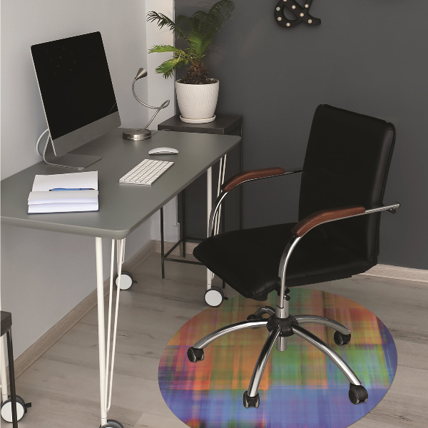Tapis pour chaise de bureau Treillis coloré