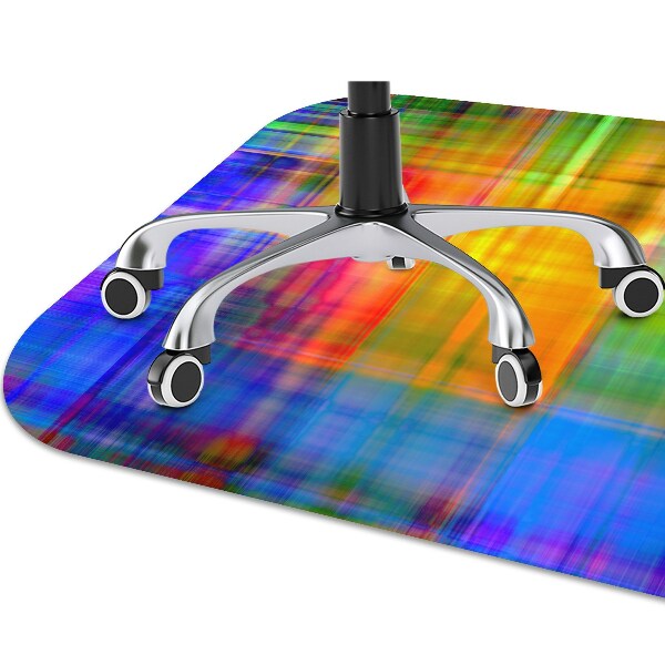 Tapis pour chaise de bureau Treillis coloré