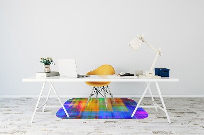 Tapis pour chaise de bureau Treillis coloré