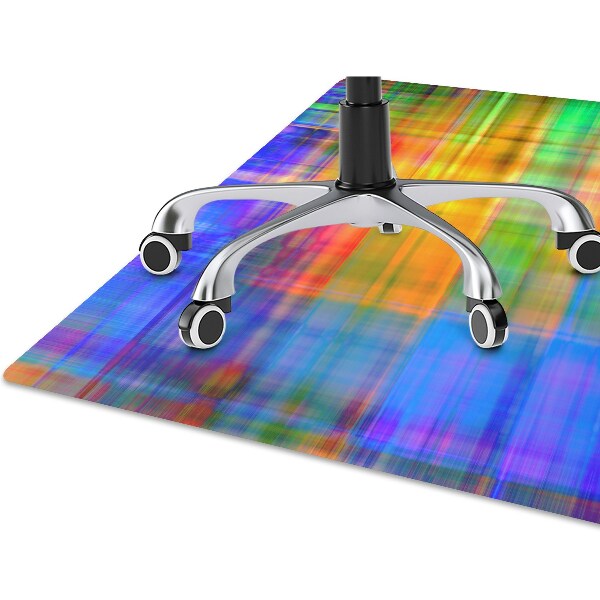 Tapis pour chaise de bureau Treillis coloré