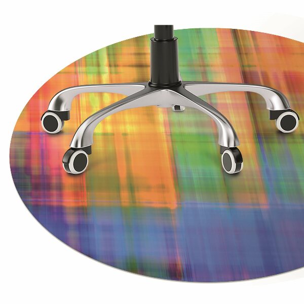 Tapis pour chaise de bureau Treillis coloré