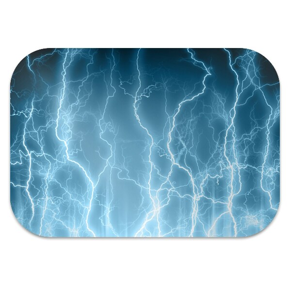 Tapis pour chaise de bureau Lightning bleu