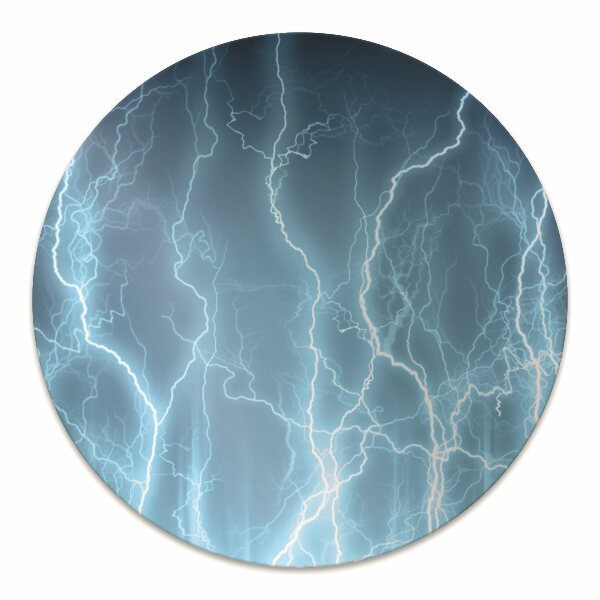 Tapis pour chaise de bureau Lightning bleu