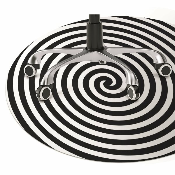 Tapis de chaise de bureau Spirale
