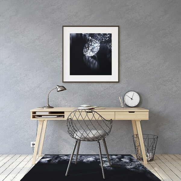 Tapis de chaise de bureau Diamants