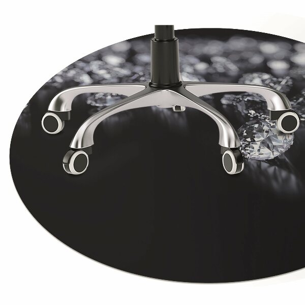 Tapis de chaise de bureau Diamants