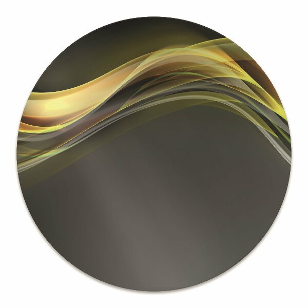 Tapis protège sol Abstraction jaune