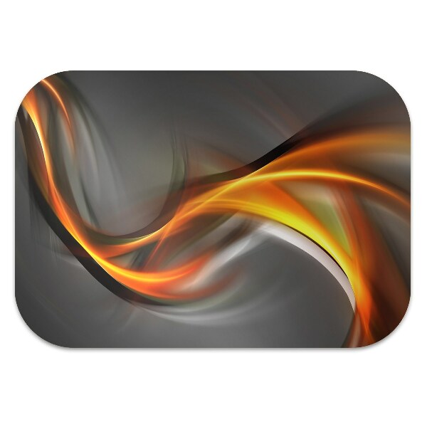 Tapis de protection de sol Abstraction orange