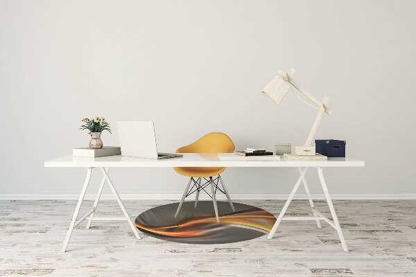 Tapis de protection de sol Abstraction orange