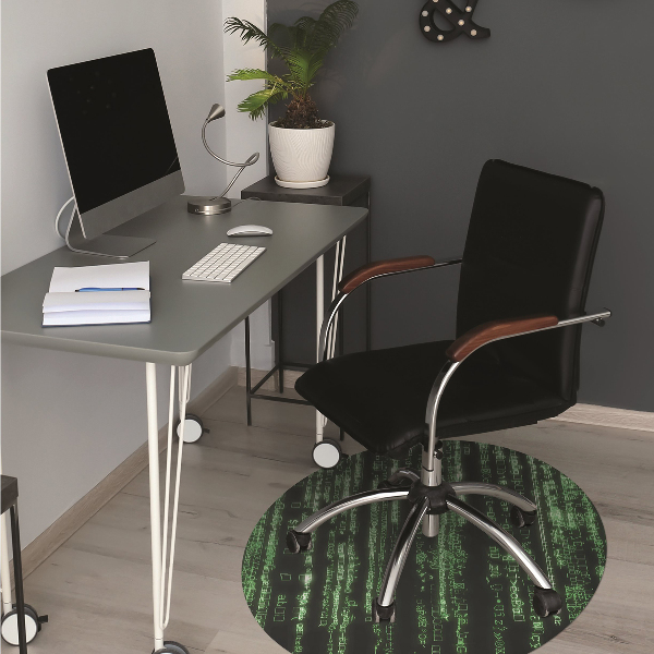 Tapis bureau Signes verts