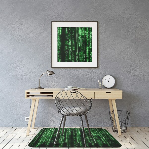 Tapis bureau Signes verts