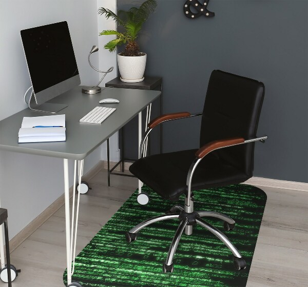 Tapis bureau Signes verts