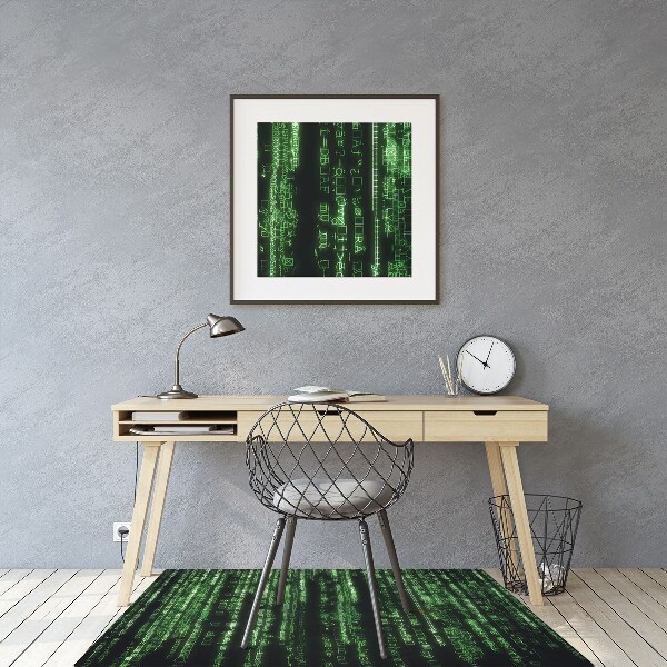 Tapis bureau Signes verts