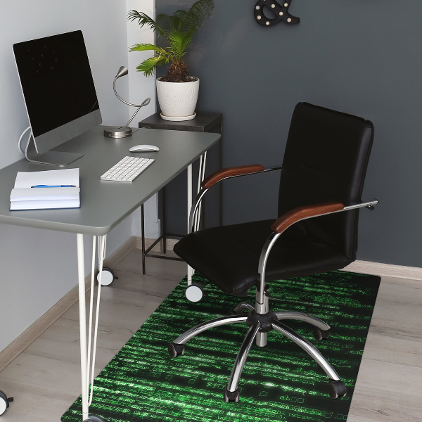 Tapis bureau Signes verts