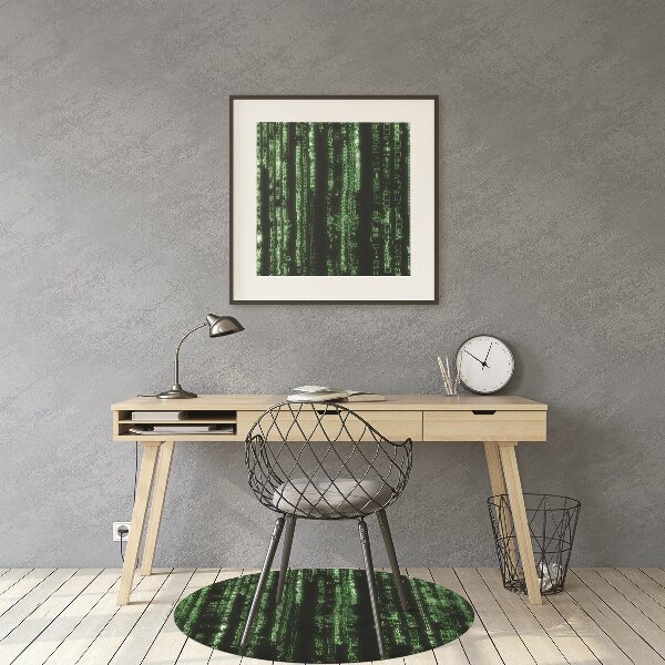 Tapis bureau Signes verts