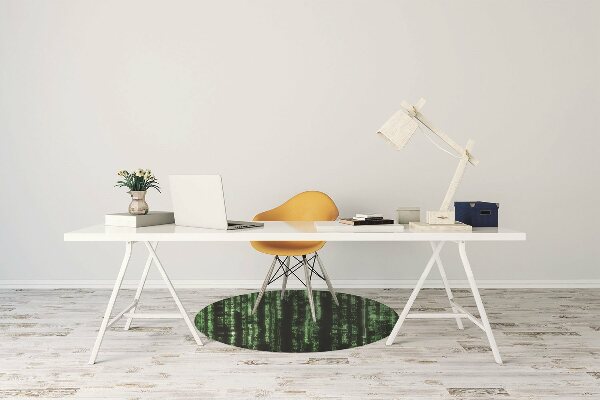 Tapis bureau Signes verts