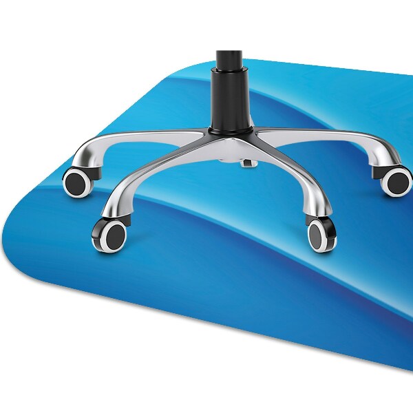 Tapis de chaise Abstraction bleue