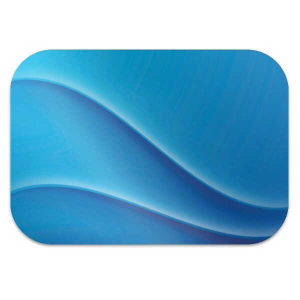 Tapis de chaise Abstraction bleue