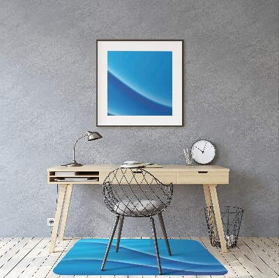 Tapis de chaise Abstraction bleue