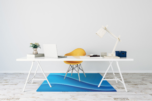 Tapis de chaise Abstraction bleue
