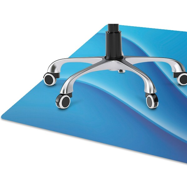 Tapis de chaise Abstraction bleue