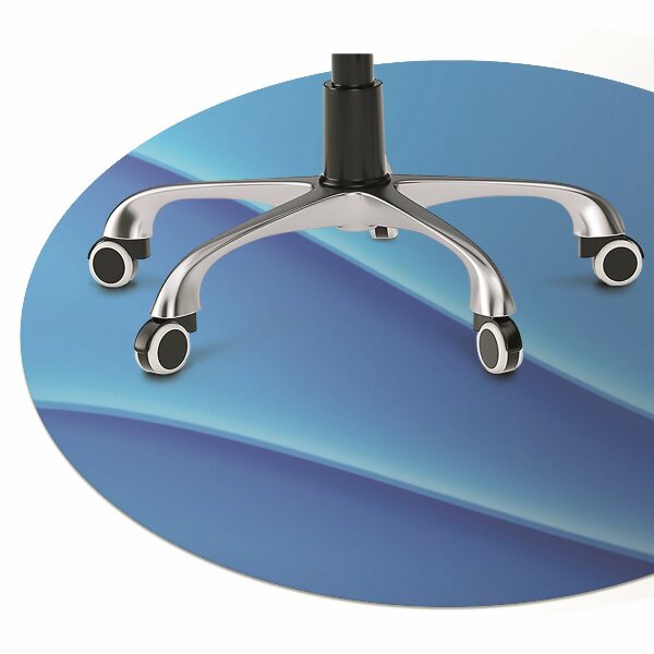 Tapis de chaise Abstraction bleue