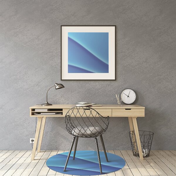 Tapis de chaise Abstraction bleue
