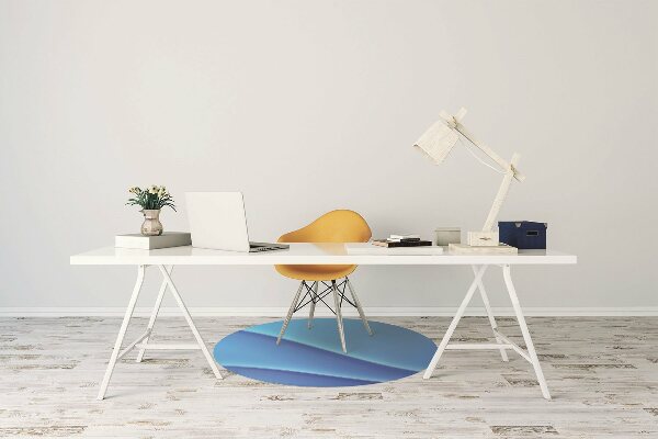 Tapis de chaise Abstraction bleue