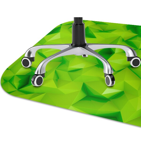 Tapis fauteuil bureau do biura Abstraction verte