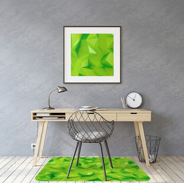Tapis fauteuil bureau do biura Abstraction verte