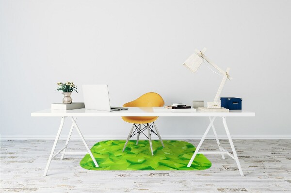 Tapis fauteuil bureau do biura Abstraction verte